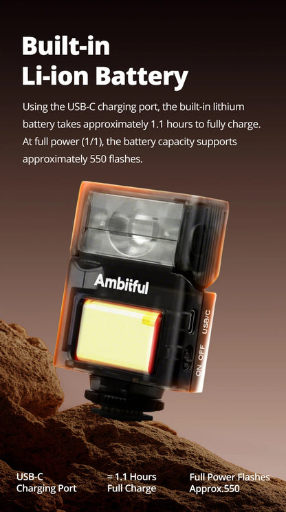 AMBITFUL AF10 Mini Camera Flash Speedlite On-top Flashlight For Sony Canon PENTAX Nikon FUJIFILM OLYMPUS