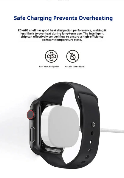 New Magnetic Wireless USB A Fast Charger Type C Charging Cable For Apple Watch Series 10 9 8 7 6 5 4 3 2 1 Ultra Edition iWatch