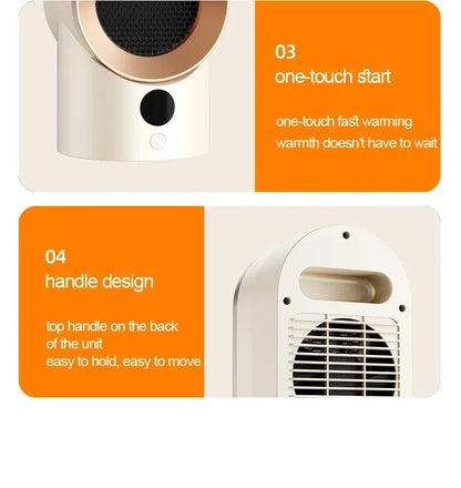 PTC heater, household heater, small electric heater, small sun desktop heater, ceramic hot air fan, European/American standard