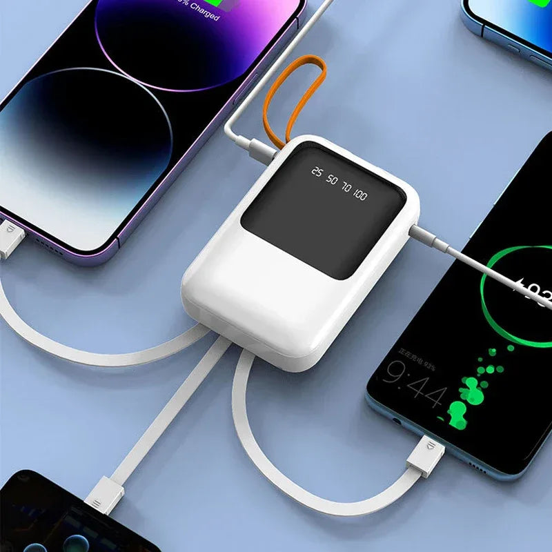 3*18650 Power Bank Fast Charging Powerbank Portable Battery Charger PowerBank For iPhone Xiaomi 4IN1 Mini Battery Storage Boxes