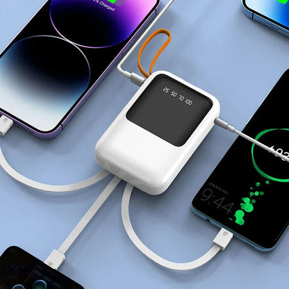 3*18650 Power Bank Fast Charging Powerbank Portable Battery Charger PowerBank For iPhone Xiaomi 4IN1 Mini Battery Storage Boxes