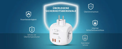 LENCENT USB Sockets dice Without Cable socket EU Socket Adapter Multiple socket EU Outlet Extender