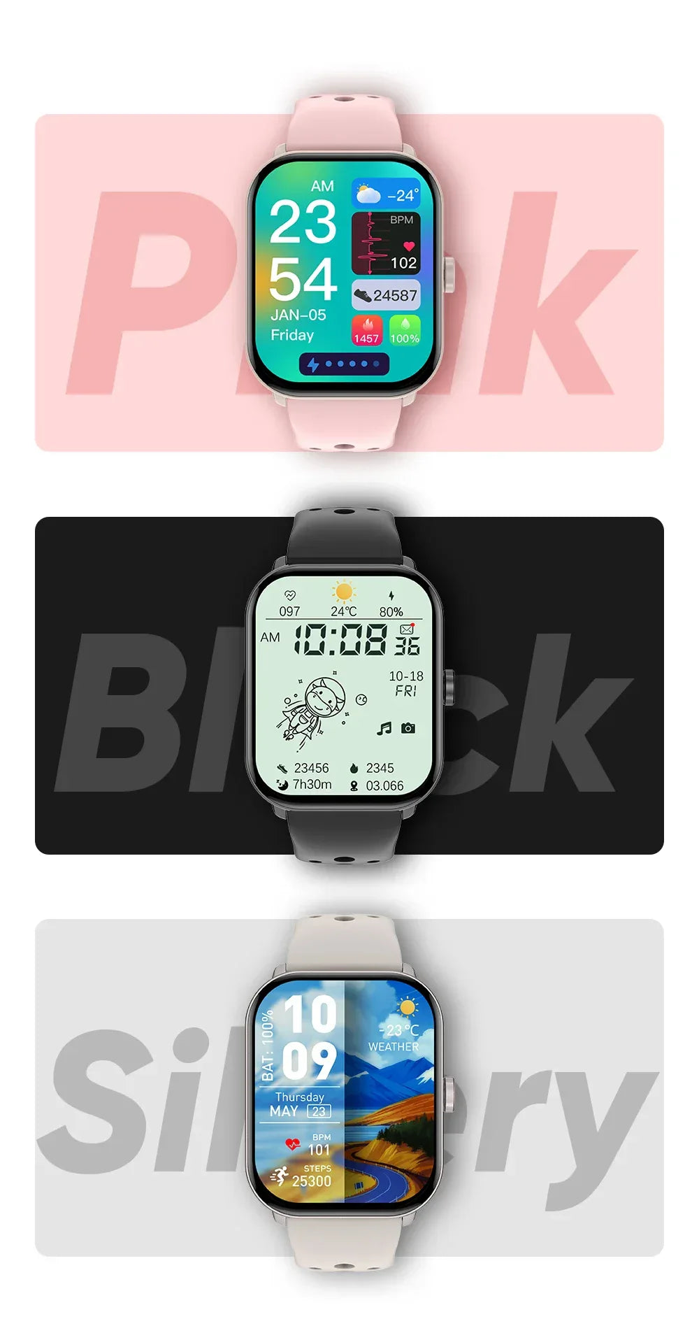 Global Upgrade Version Watch 5 HD AMOLED Display Screen Heart Rate Bluetooth Call GPS Track Waterproof Sports Men Smart Watch