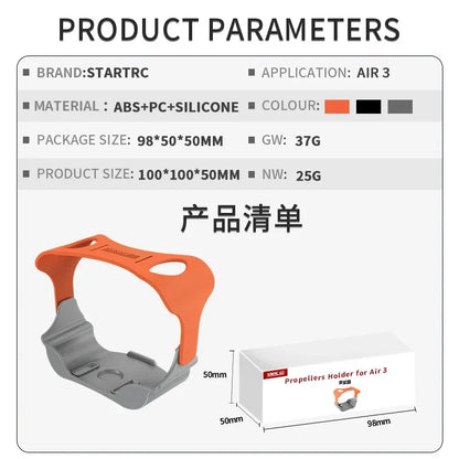 Propeller Holder for DJI Air 3 Propellers Stabilizer Props Fixed Protector Prop Blades Strap Mount Guard Air 3 Drone Accessories