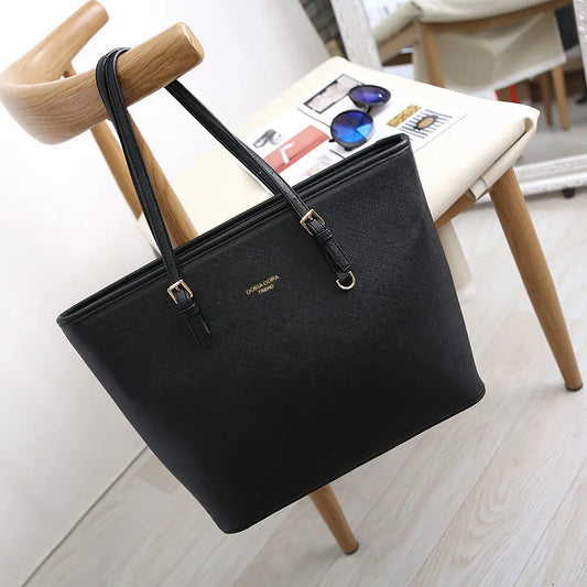 Women Large Capacity Bucket Tote Bag Shoulder Handbag Mommy Bag Work Travel Casual Purse
