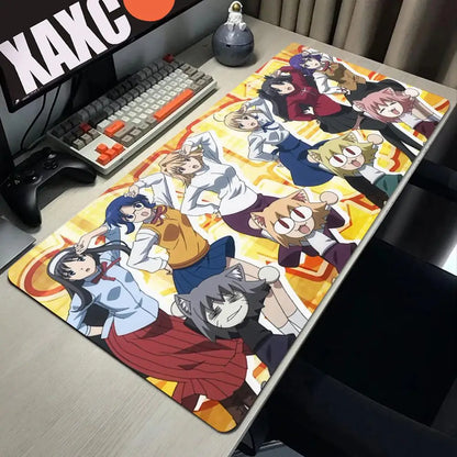 Neco-arc Gamer Cabinet Mouse Pad Anime Gaming Accessories Rubber Keyboard Office Tables Computer Desk Mat Carpet Mousepad