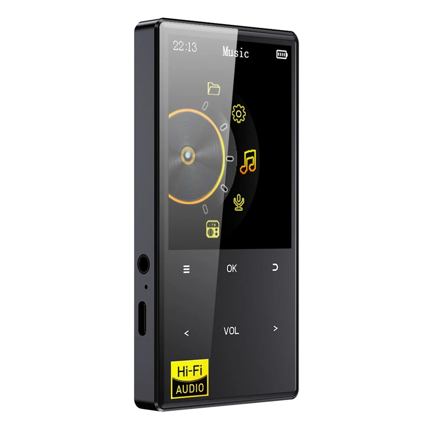 Hi-Fi MP3 Player with Bluetooth and WiFi Lossless DSD High Definition Portable Hi-Fi Digital Audio Music Player Voice Recorder