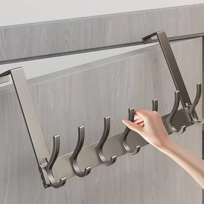 Door Behind Hook Storage Wall Hanging Clothes Hanger Coat Hook Punch-free Hanger Bedroom  Kitchen Organizer Quick Installation
