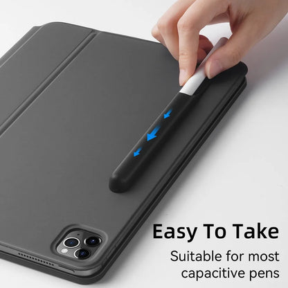 Tilus Pen Case Wooden Stick Tablet Holder Silicone Cover For Protective Touch Screen Pen Holder With Suction And Self Adhesive