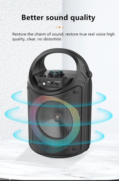 30W Wireless Column Big Power Stereo Portable Bluetooth Speaker Subwoofer Bass Party Speakers with Microphone Family Karaoke USB