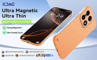 Magnetic Slim for OnePlus 15 5G PLK110 Frameless Cases Lightweight Matte Anti-Scratch Hard PC Cover Borderless Shockproof Armor