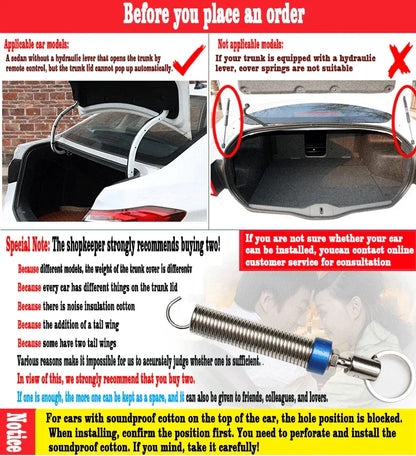For Mazda 3 6 gj Axela Atenza Xingchi Car Trunk Spring Automatic Opening Lift Adjustable Metal Spring Device Accessories