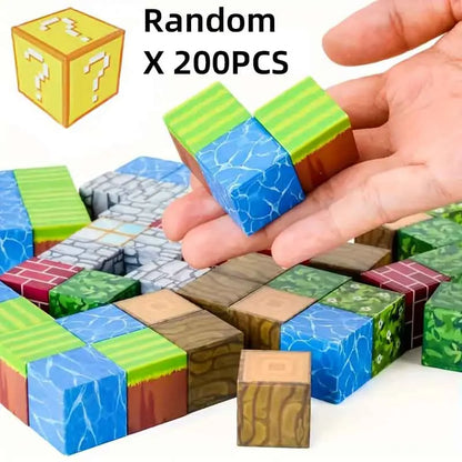 Creative Magnetic Building Block Bricks My Famous Scene World Architectural Set DIY Model Kids Toy Christmas Gifts for Boy Girls
