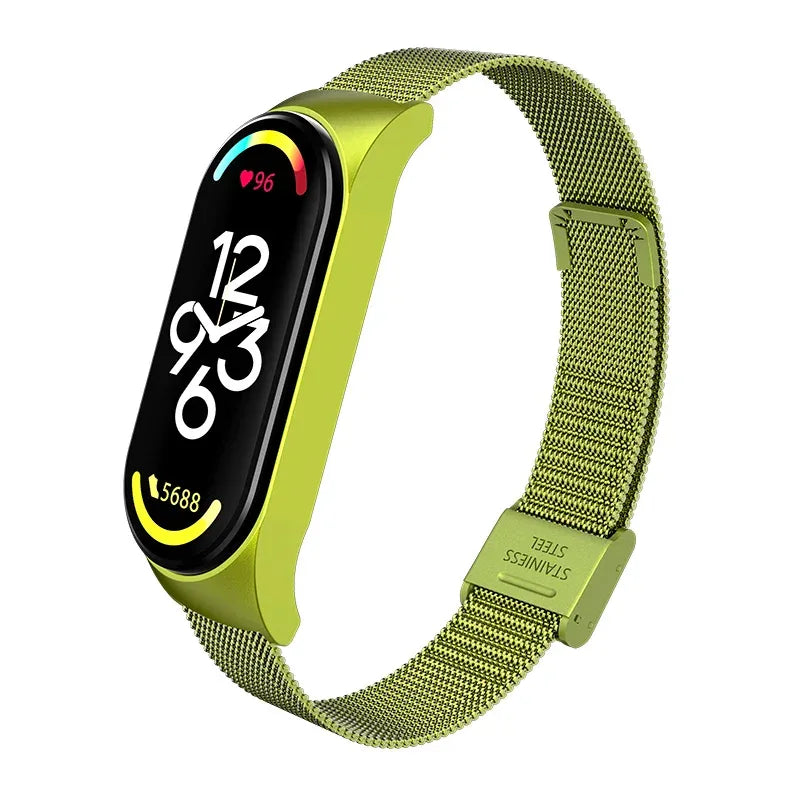 Metal Strap bracelet for Xiaomi mi band 7 6 5 3 4 strap Stainless Steel MiBand 4 Smart Wrist Strap for xiao mi miband 4 3 straps