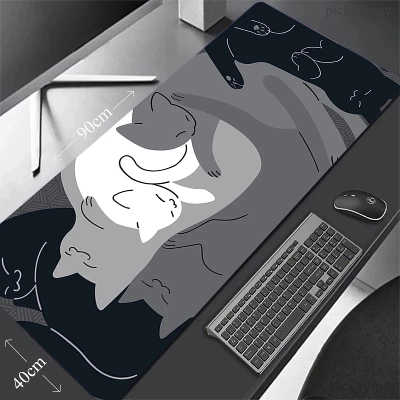 Fish Mouse Pad Gaming Mousepad Mat Gamer Mouse Mat Keyboard Mat Desk Mat Carpet Mausepad XXL For Computer Laptop Pad