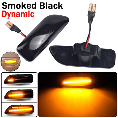 For Volvo XC90 S80 XC70 V70 S60 2001- 2009 LED Dynamic Turn Signal Light Side Mirror Sequential Lamp Blinker Indicator