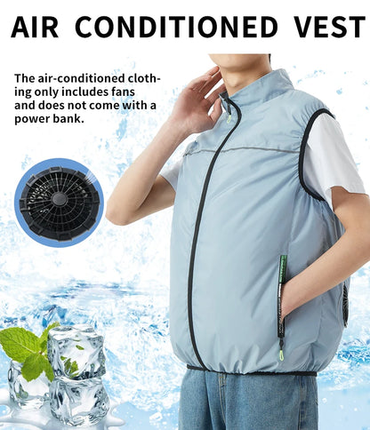 USB-Powered Cooling Vest: Unisex Summer Cooling Vest for Men and Women; Outdoor Cooling Vest for High-Temperature Environments
