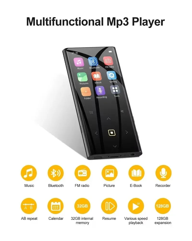 BEN JIE M2 mp3 player 32GB bluetooth Lossless  HiFi Portable Audio Walkman FM Radio EBook Voice Recorder music player  плеер mp3