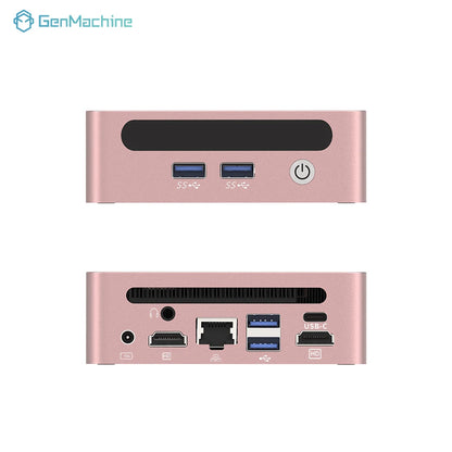 GenMachine Mini PC AMD Ryzen 5600H 5700U 5800H 5800U ES Windows 11 Ryzen DDR4 WiFi6 Gaming Pc Diy Gaming Computer