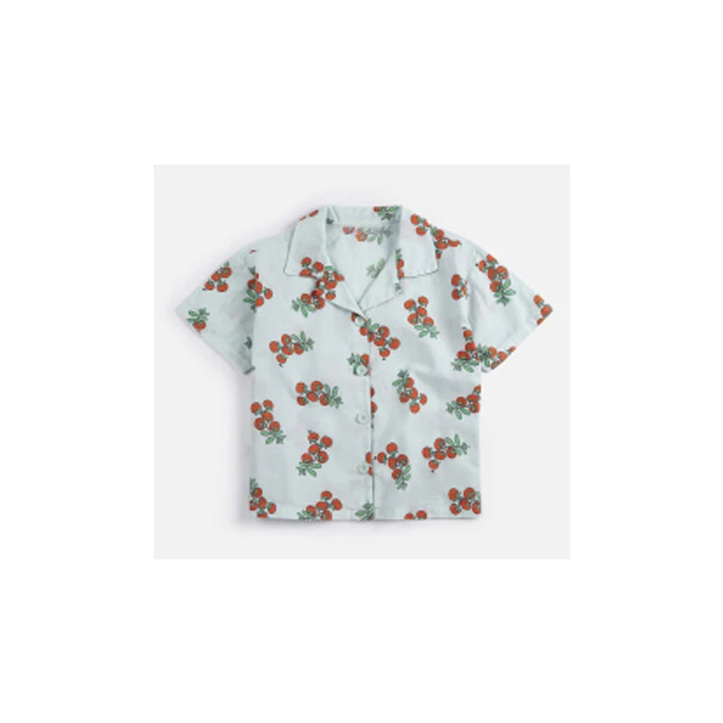 kids shirts and shorts clothing sets 2026 new summer boys girls cute print short sleeve tees tops and shorts clothes sets bc