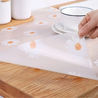 30/100cm Drawer Mat Shelf Cover Liners Non Slip Waterproof Closet Placemat Table Pad Cabinet Oil-proof Liners Non-Adhesiv