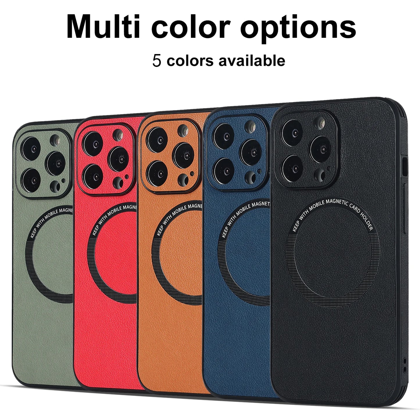 Luxury For Magsafe Wireless Charging Leather Case for iPhone 13 14 12 Mini 11 Pro Max X S XR 7 8 Plus Soft Square Magnetic Cover