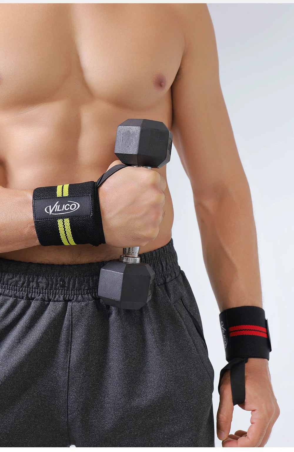 Fitness Wristband Wrapped Design With Adjustable Elasticity to Support and Stabilize The Wrist, Avoiding Wrist Injuries