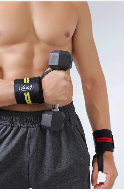 Fitness Wristband Wrapped Design With Adjustable Elasticity to Support and Stabilize The Wrist, Avoiding Wrist Injuries