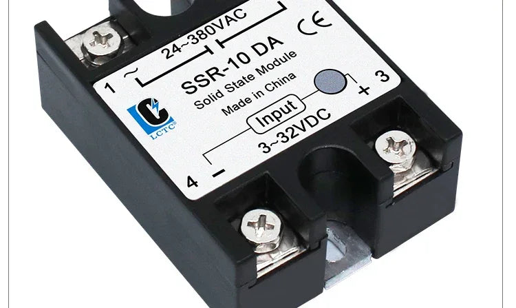LCTC 1PCS SSR Solid State Relay DC To AC AC To AC DC To DC 10A 25A 40A 50A 60A 80A 100A Non-contact Relay 3-32VDC
