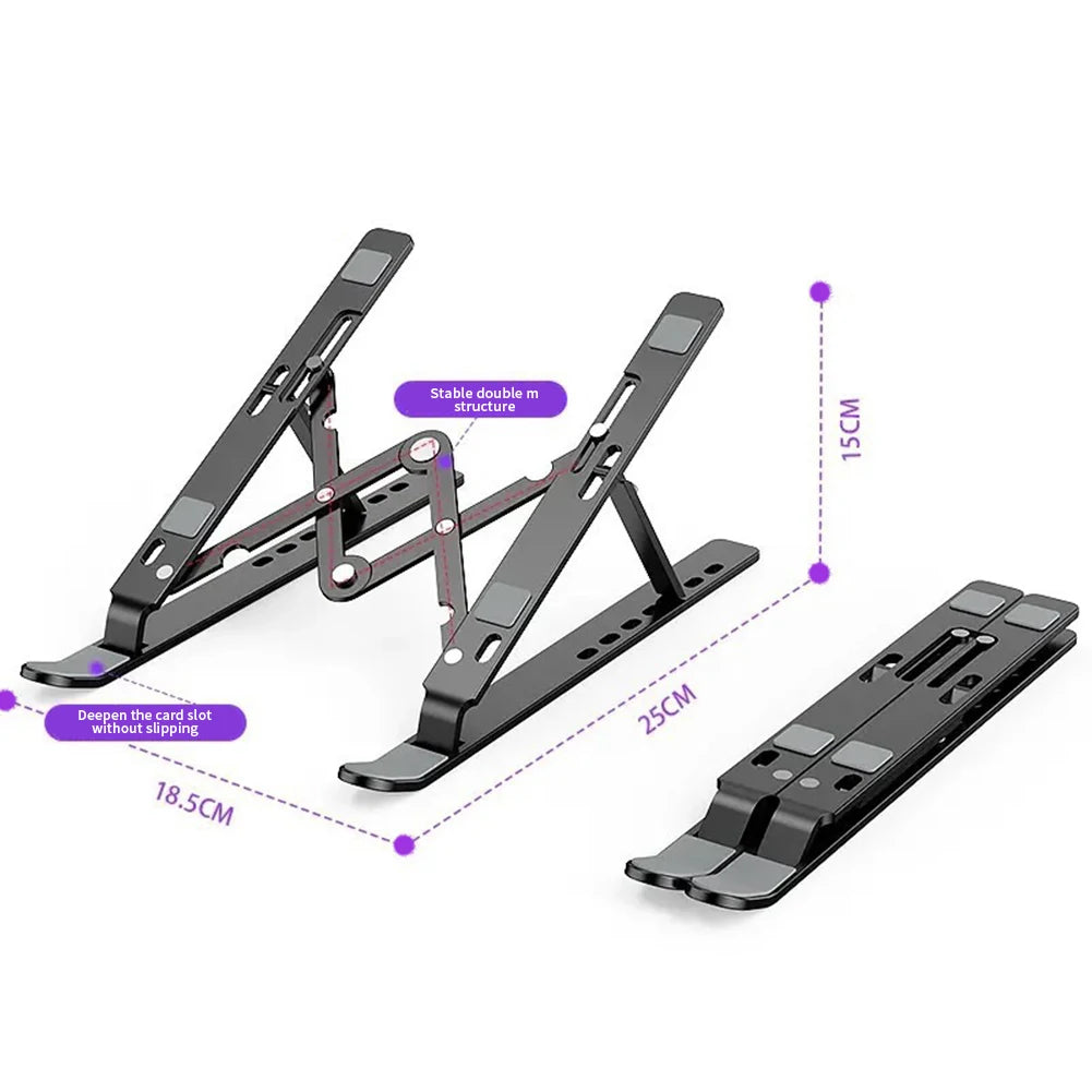 Aluminum Alloy Laptop Stand Heat Dissipation Adjustable Multifunctional Notebook Holder for Office and Gaming