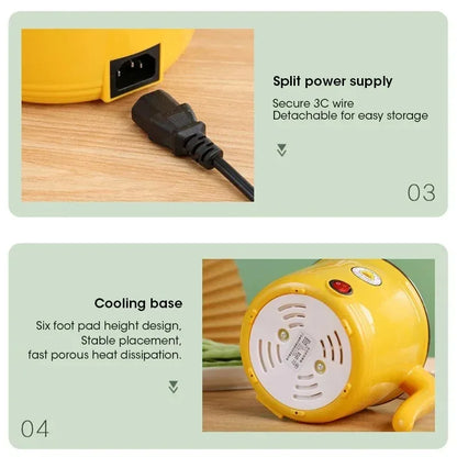1.8L Multifunctional Electric Hot Pot Non-stick Cooker for Soup Boil Fry Energy Saving Kitchen Appliance for 1-2 People Suitable