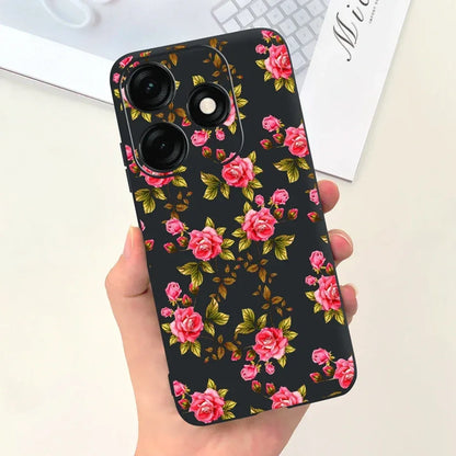 For Tecno Spark 20 Case Spark 20C BG7n Prety Girls Butterfly Painted Phone Case For Tecno Spark 20 Pro Spark20 C Soft TPU Fundas