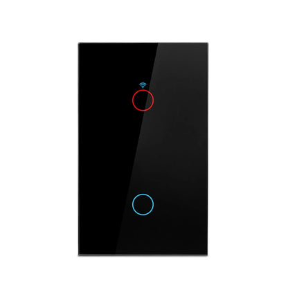 Tuya App US WiFi Smart Wall Switch 1/2/3/4 Gang No Neutral Wire Touch Sensor LED Light Switches Smart Home Alexa Google Home