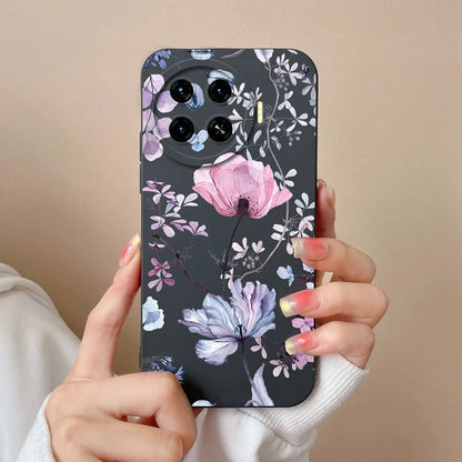 Cover For Tecno Spark 20 Pro+ 4G Case Phone Bags Pretty Flower Liquid Soft Silicone Shell For Tecno Spark20 Pro Plus Funda Coque