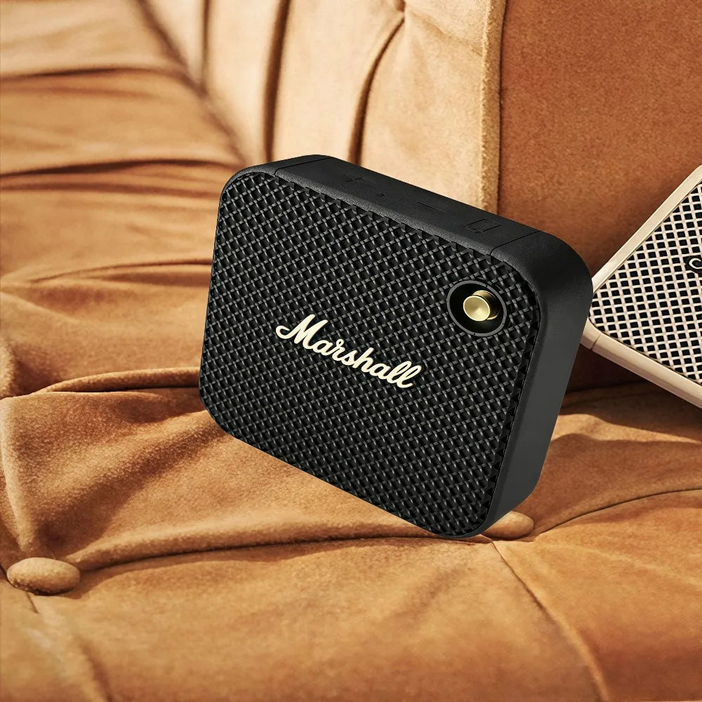 2026 Marshall Mini Retro Bluetooth Speaker, Compact Subwoofer, Portable & Long Battery Life for Outdoor Use