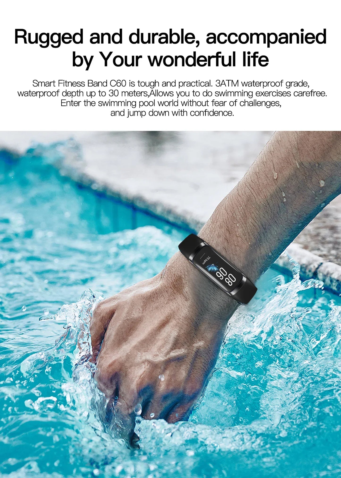 LIGE Amoled Smart Watch Men 2024 Smart Band Women Heart Rate Blood Smartwartch Waterproof Smart Bracelet Sport Fitness Tracker