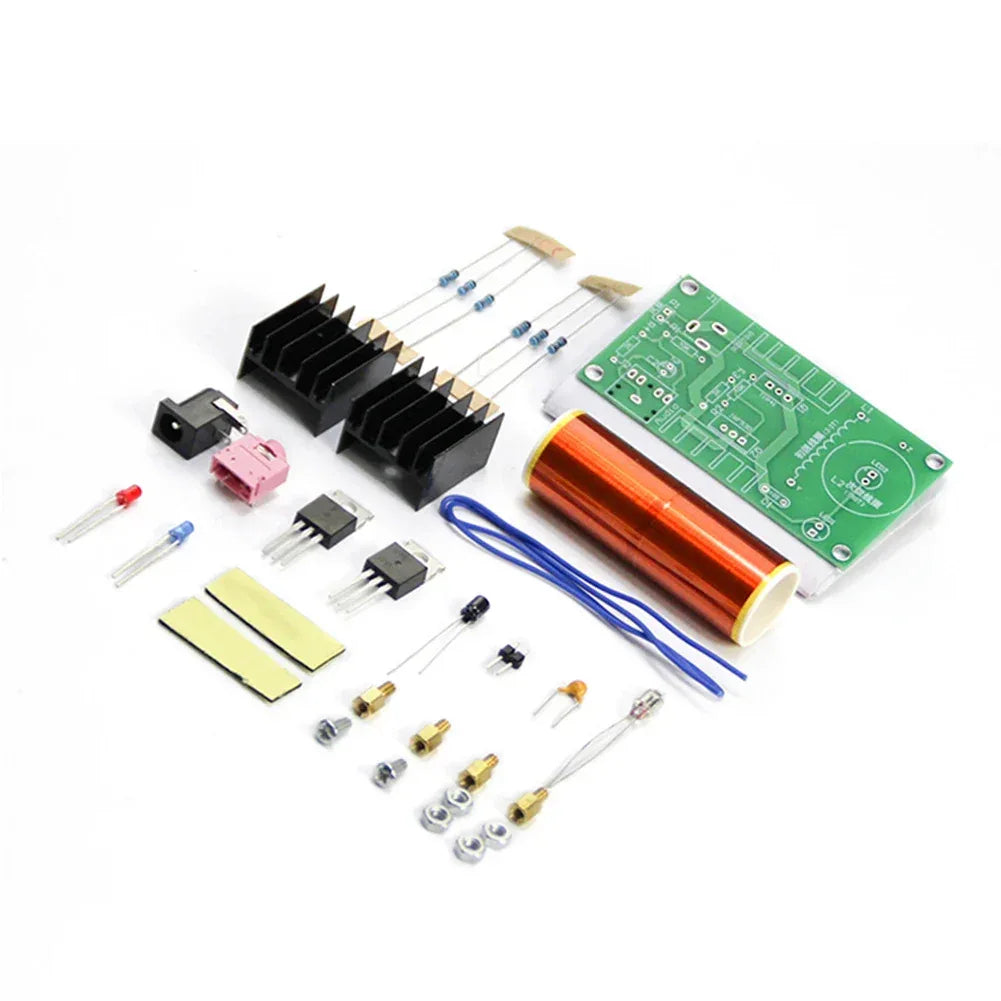 Mini for Tesla Coil DIY Kits Arc Experiment Wireless Transmission High Temperature High Pressure Plasma DC15-24V 15W 2A