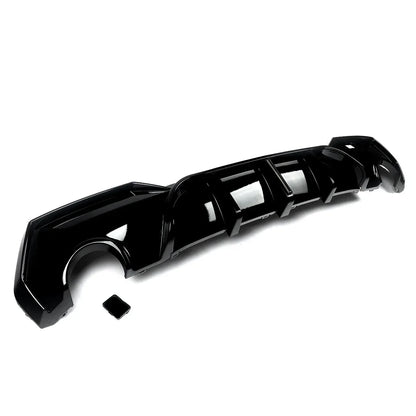 Magickit Rear Diffuser For BMW G22 G23 420i 430i 440i M Sport w/ LED 2020+ Carbon Look Rear Bumper Diffuser