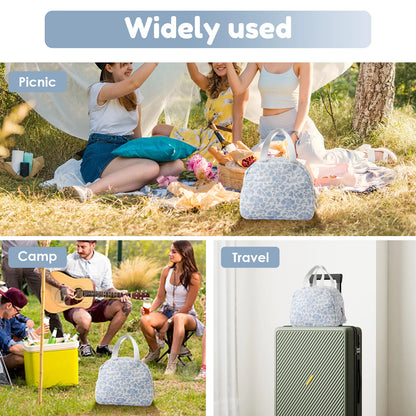 7L Portable Lunch Bags Thermal Insulation Lunch Box With Double Zipper Lunch Storage Bag Large Capacity School Picnic Handbag