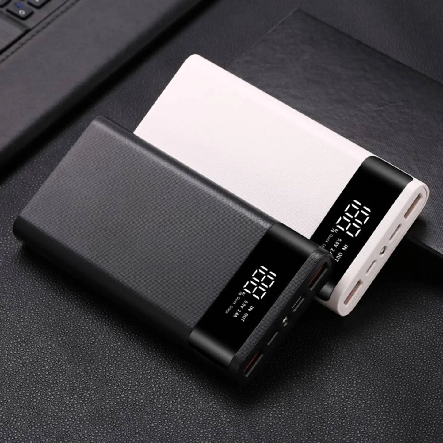 Y01A18650 Battery Power Bank Box 22.5W Fast Charging LCD Display 20000MAh Power Board for 6X18650 Battery Powerbank Case(A)
