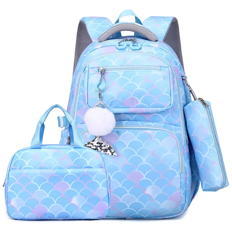 Child Girl Backpacks Primary Junior High School Bags for Girls Children Kids Bookbag Backpack 2025 Back to School Girl Schoolbag