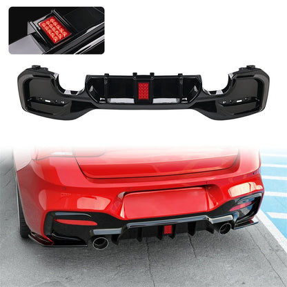 Rear Bumper Lip Diffuser With LED Rear Spoiler For BMW 1er M Sport F20 F21 M135i M140i Fits BMW BMW E92 E93 335I Accessories HOT