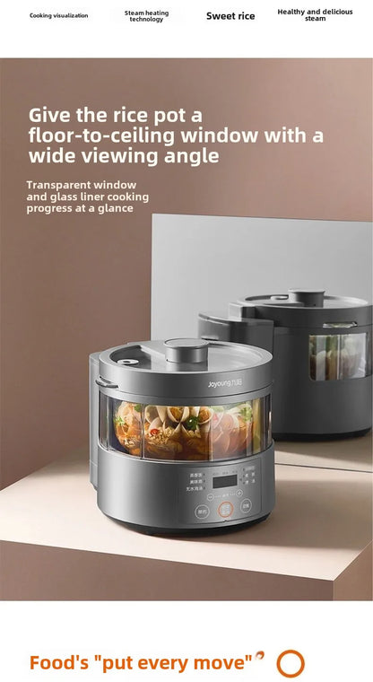 Steam rice cooker smart home low-sugar glass inner liner steamer multi-function rice cooker S160