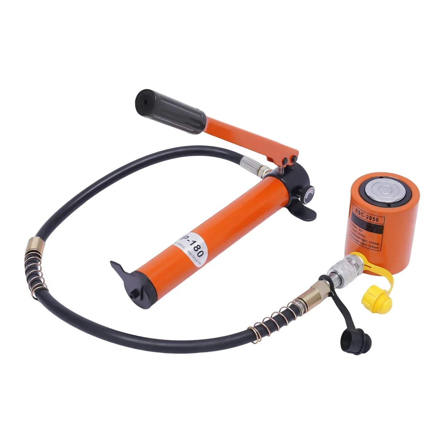 10T/20T Hydraulic Ram Cylinder Jack with CP-180 Hand Pump. Ideal for machinery & shipbuilding, offers reliable lifting.