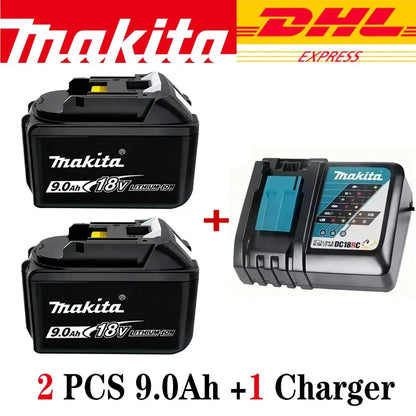 100% Genuine Makita Battery 18V 6Ah 9Ah Rechargeable Lithium Battery High Capacity for Makita Cordles Power Tool Battery