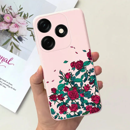 For Tecno Spark 20 Case Spark 20C BG7n Prety Girls Butterfly Painted Phone Case For Tecno Spark 20 Pro Spark20 C Soft TPU Fundas
