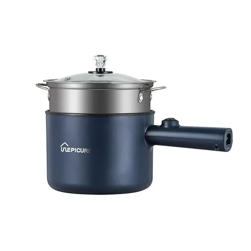 1.8L Mini Household Electric Rice Cooker Multifunction Hot Pot Non-stick Pan Single Double Layer for Students Dormitory