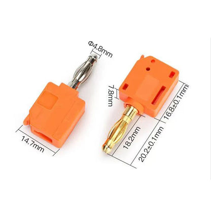 Mini Quick Wire connector 24A solder free banana plug gold-plated connector with direct insertion and pressing wire 0.5-2.5mm²