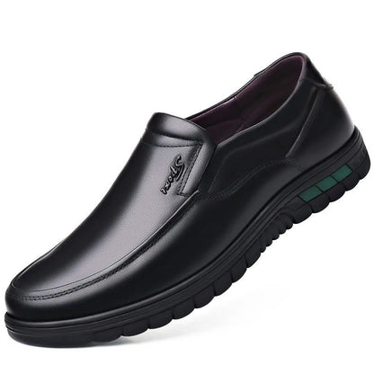 Men's PU Leather Shoes Formal Dress Loafers Large Size Casual Soft Mens Business Comfortable Non-slip Driving Shoes