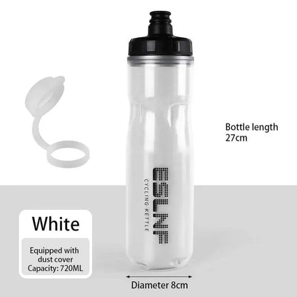 ESLNF Road Dual Bike Thermal Layer Leak-Proof 720Ml Keeping Bicycle Water Kettle Outdoor Cycling Sports Bottle